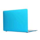 Laptop Translucent Frosted Hard Plastic Protective Case for Macbook 12 inch(Sky Blue) - 1