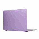 Laptop Translucent Frosted Hard Plastic Protective Case for Macbook 12 inch(Purple) - 1