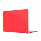 Laptop Translucent Frosted Hard Plastic Protective Case for Macbook 12 inch(Red) - 1