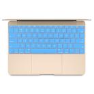 Soft 12 inch Silicone Keyboard Protective Cover Skin for new MacBook, American Version(Blue) - 1