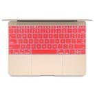 Soft 12 inch Silicone Keyboard Protective Cover Skin for new MacBook, American Version(Red) - 1