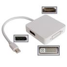 Mini DisplayPort to DVI, DisplayPort, HDMI Port for Apple(White) - 1