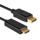 DisplayPort Male to HDMI Male Cable, Cable Length: 1.8m - 2