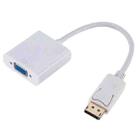 Display Port Male to VGA Female Converter, Length: 20cm(White) - 1