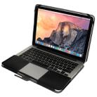 Notebook Leather Case with Snap Fastener for 13.3 inch MacBook Pro Retina(Black) - 1