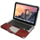 Notebook Leather Case with Snap Fastener for 15.4 inch MacBook Pro Retina(Brown) - 1