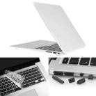 ENKAY for Macbook Air 13.3 inch (US Version) / A1369 / A1466 Hat-Prince 3 in 1 Frosted Hard Shell Plastic Protective Case with Keyboard Guard & Port Dust Plug(White) - 1