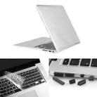 ENKAY for Macbook Air 13.3 inch (US Version) / A1369 / A1466 Hat-Prince 3 in 1 Crystal Hard Shell Plastic Protective Case with Keyboard Guard & Port Dust Plug(White) - 1