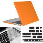 ENKAY for Macbook Pro Retina 13.3 inch (US Version) / A1425 / A1502 Hat-Prince 3 in 1 Frosted Hard Shell Plastic Protective Case with Keyboard Guard & Port Dust Plug(Orange) - 1