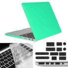 ENKAY for Macbook Pro Retina 13.3 inch (US Version) / A1425 / A1502 Hat-Prince 3 in 1 Frosted Hard Shell Plastic Protective Case with Keyboard Guard & Port Dust Plug(Green) - 1