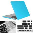 ENKAY for Macbook Pro Retina 13.3 inch (US Version) / A1425 / A1502 Hat-Prince 3 in 1 Frosted Hard Shell Plastic Protective Case with Keyboard Guard & Port Dust Plug(Blue) - 1