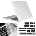 ENKAY for Macbook Pro Retina 13.3 inch (US Version) / A1425 / A1502 Hat-Prince 3 in 1 Frosted Hard Shell Plastic Protective Case with Keyboard Guard & Port Dust Plug(White) - 1