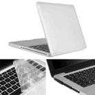 ENKAY for Macbook Pro 15.4 inch (US Version) / A1286 Hat-Prince 3 in 1 Frosted Hard Shell Plastic Protective Case with Keyboard Guard & Port Dust Plug(White) - 1
