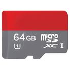64GB High Speed Class 10 TF/Micro SDHC UHS-1(U1) Memory Card, Write: 15mb/s, Read: 30mb/s  (100% Real Capacity)(Black) - 1
