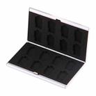 16 in 1 Memory Card Protective Case Box for 16 TF Cards(Silver) - 1