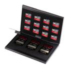 15 in 1 Memory Card Aluminum Alloy Protective Case Box for 3 SD + 12 TF Cards(Black) - 1
