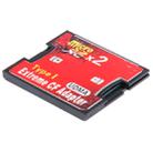 2-Socket Micro SD to CF Compact Flash Memory Card Adapter - 1