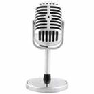 Plastic Classic Style 3.5mm Standing Microphone - 1