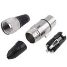 3 Pin XLR Female Plug Microphone Connector Adapter - 5