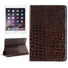 Crocodile Texture Horizontal Flip Smart Leather Case with Holder & Card Slots & Wallet for iPad Mini 4(Brown) - 1