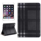 Grid Texture Horizontal Flip Smart Leather Case with Holder & Card Slots & Wallet for iPad Mini 4(Grey) - 1