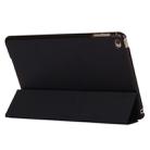 Horizontal Flip Leather Case with Three-Folding Holder & Sleep / Wake-up Function for iPad mini 4(Black) - 1