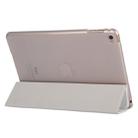 Horizontal Flip Leather Case with Three-Folding Holder & Sleep / Wake-up Function for iPad mini 4(White) - 1