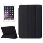 Horizontal Flip Solid Color Leather Case with Holder & Sleep / Wake-up Function for iPad mini 4(Black) - 1