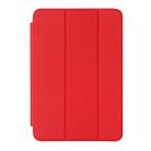 Horizontal Flip Solid Color Leather Case with Holder & Sleep / Wake-up Function for iPad mini 4(Red) - 2