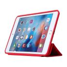 Horizontal Flip Solid Color Leather Case with Holder & Sleep / Wake-up Function for iPad mini 4(Red) - 5