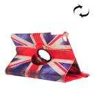 Retro UK Flag Pattern litchi Texture 360 Degrees Rotating Leather Case with Holder for iPad mini 4 - 1