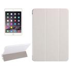 Silk Texture Horizontal Flip Leather Case with Three-Folding Holder for iPad mini 4(White) - 1