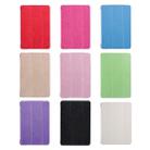 Silk Texture Horizontal Flip Leather Case with Three-Folding Holder for iPad mini 4(White) - 6