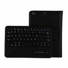 For iPad mini 4 / mini 3 / mini 2 / mini Detachable Bluetooth Keyboard and Leather Tablet Case with Holder(Black) - 1