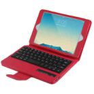 For iPad mini 4 / mini 3 / mini 2 / mini Detachable Bluetooth Keyboard and Leather Tablet Case with Holder(Red) - 1