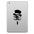 ENKAY Hat-Prince Tie Gentleman Pattern Removable Decorative Skin Sticker for iPad mini / 2 / 3 / 4 - 1