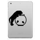 ENKAY Hat-Prince Cat and Fishbowl Pattern Removable Decorative Skin Sticker for iPad mini / 2 / 3 / 4 - 1