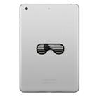 ENKAY Hat-Prince Eyeshade Pattern Removable Decorative Skin Sticker for iPad mini / 2 / 3 / 4 - 1