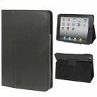 2-fold Litchi Texture Flip Leather Case with Holder Function for iPad mini 1 / 2 / 3(Black) - 1