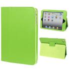 2-fold Litchi Texture Flip Leather Case with Holder Function for iPad mini 1 / 2 / 3(Green) - 1