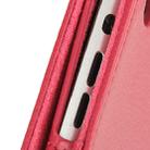 2-fold Litchi Texture Flip Leather Case with Holder Function for iPad mini 1 / 2 / 3(Magenta) - 6