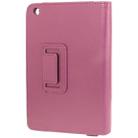2-fold Litchi Texture Flip Leather Case with Holder Function for iPad mini 1 / 2 / 3(Purple) - 3