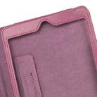2-fold Litchi Texture Flip Leather Case with Holder Function for iPad mini 1 / 2 / 3(Purple) - 4