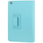 2-fold Litchi Texture Flip Leather Case with Holder Function for iPad mini 1 / 2 / 3 - 3