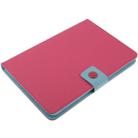 Lichee Texture 360 Degree Rotation Leather Case with Sleep / Wake-up Function & 4 Gear Holder for iPad mini 1 / 2 / 3 (Magenta) - 4