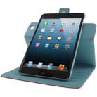 Lichee Texture 360 Degree Rotation Leather Case with Sleep / Wake-up Function & 4 Gear Holder for iPad mini 1 / 2 / 3 (Red) - 3