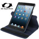 360 Degree Rotation Leather Case with Holder for iPad mini 1 / 2 / 3 (Dark Blue) - 1