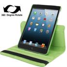 360 Degree Rotation Leather Case with Holder for iPad mini 1 / 2 / 3 (Green) - 1