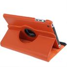 360 Degree Rotation Leather Case with Holder for iPad mini 1 / 2 / 3 (Orange) - 4