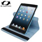 360 Degree Rotation Leather Case with Holder for iPad mini / mini 2 Retina(Baby Blue) - 1